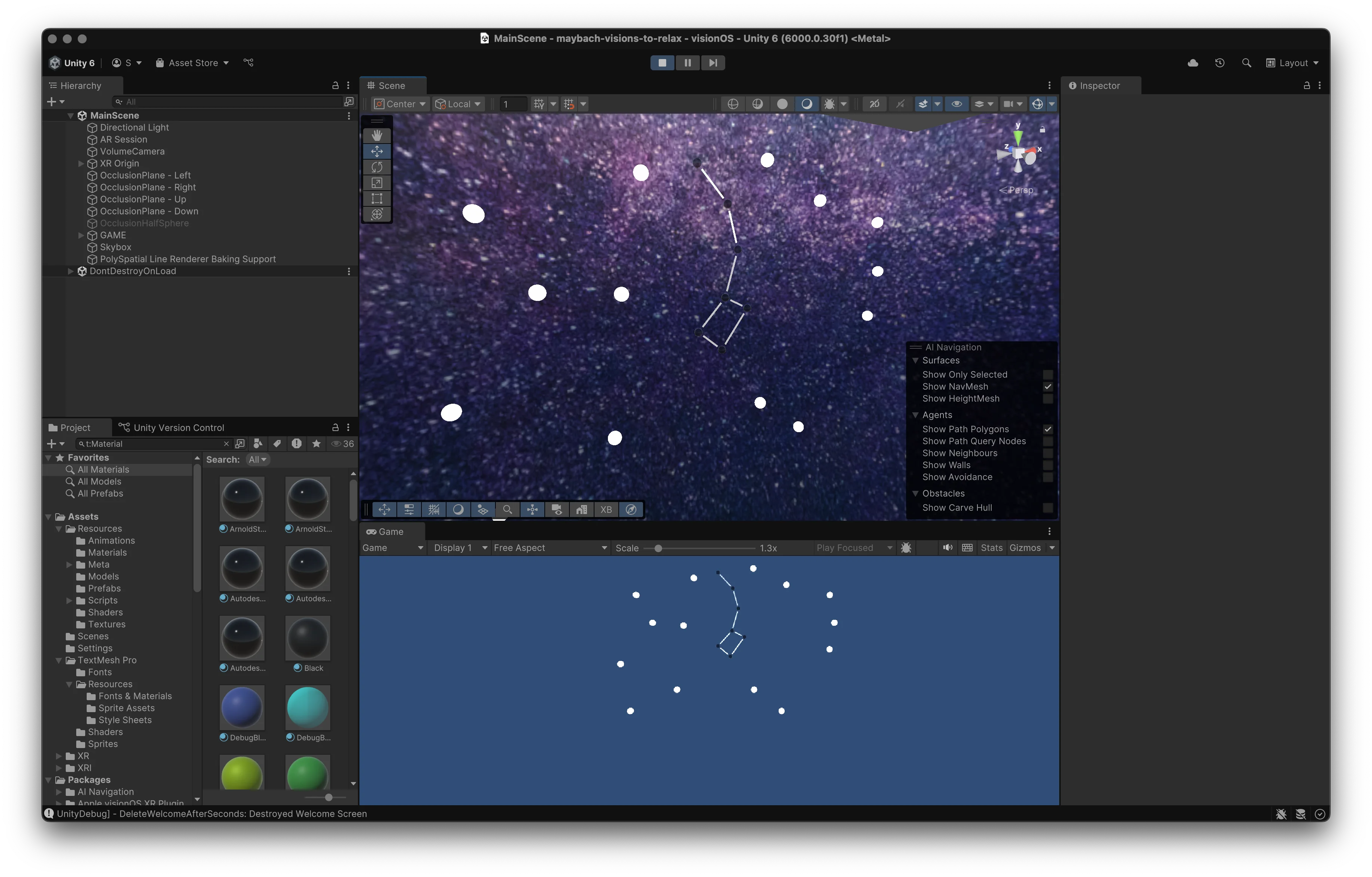 View at the Unity Editor